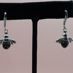 Brilliant Bee Dangly Earrings